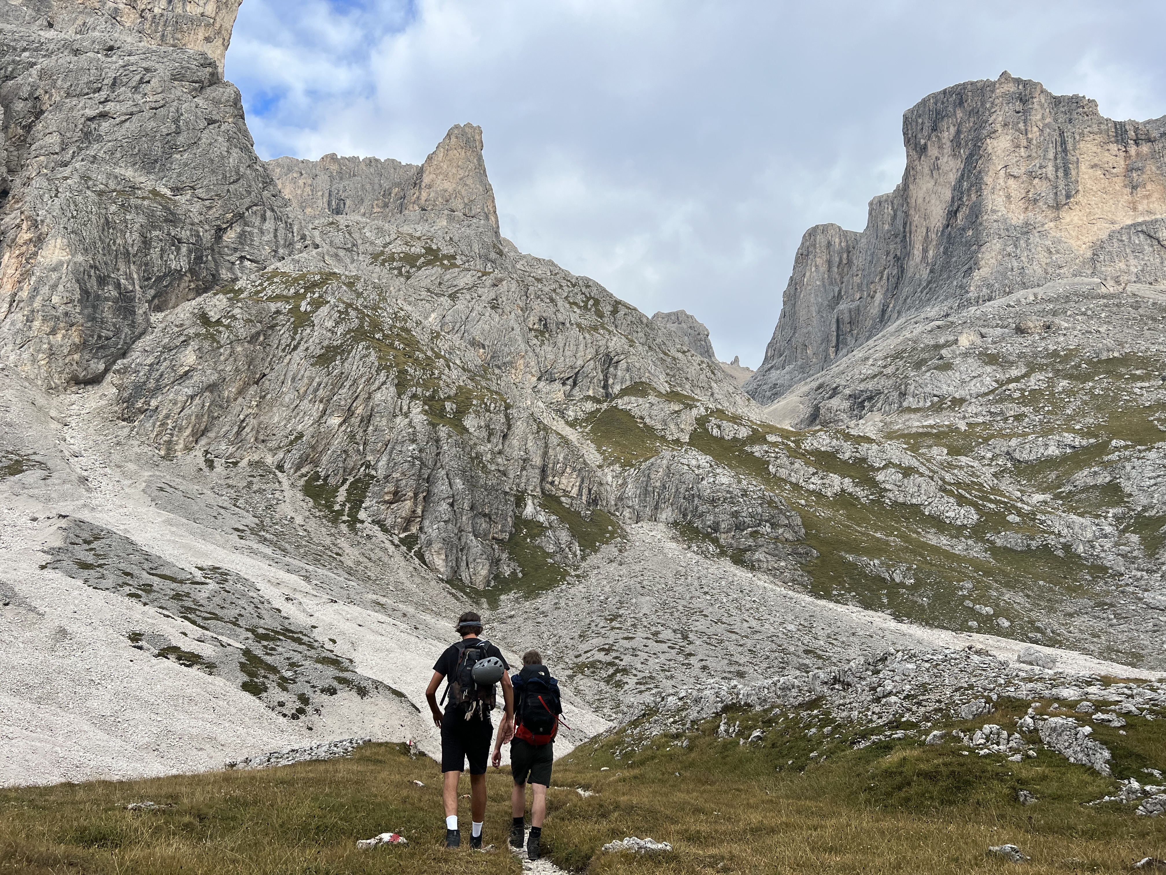Mountain trail in the Dolomites